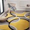 World Rug Gallery Contemporary Abstract Circles Area Rug 3'3'' x 5' Yellow 368YELLOW3X5 - alternate 2